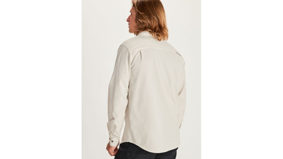 Marmot Aerobora Long Sleeve Top - Mens, Moonbeam, Large, 42110-7384-L