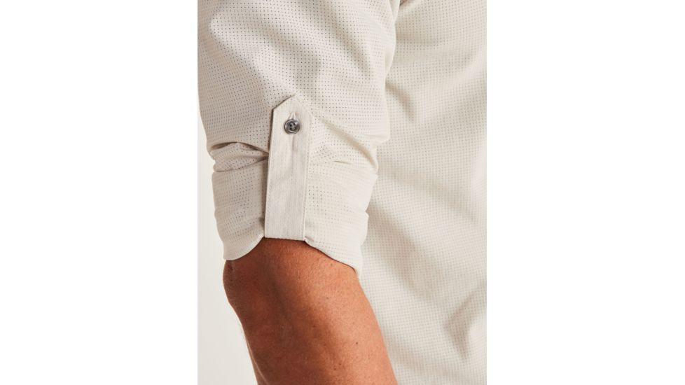 Marmot Aerobora Long Sleeve Top - Mens, Moonbeam, Large, 42110-7384-L