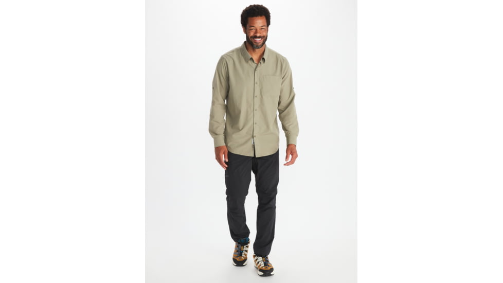 Marmot Aerobora Long Sleeve Top - Mens, Vetiver, Medium, M14089-21543-M