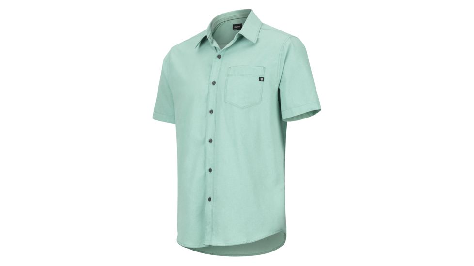 Marmot Aerobora Short Sleeve - Mens, Pond Green, Large, 42100-4570-L