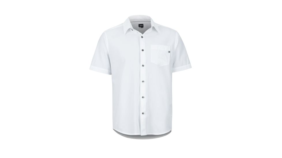 Marmot Aerobora Short Sleeve - Men's, White, Extra Large, 42100-080-XL