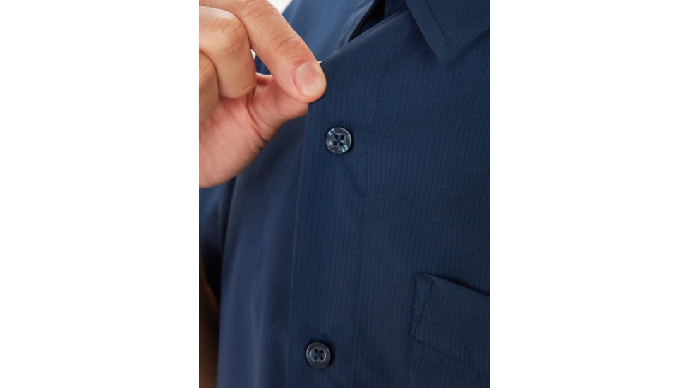 Marmot Aerobora Short Sleeve Top - Mens, Arctic Navy, Small, M14116-2975-S