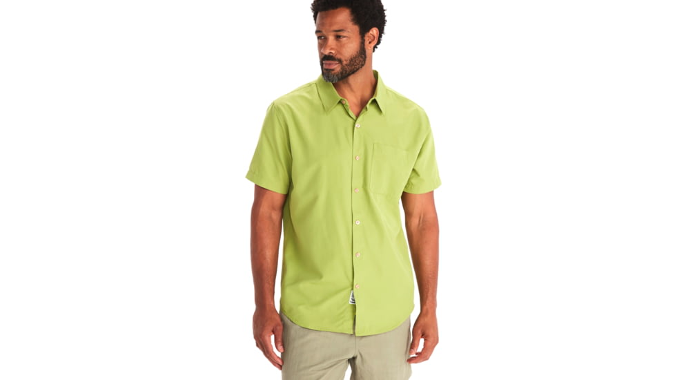 Marmot Aerobora Short Sleeve Top - Men's, Spinach Green, 2XL, M14116-21539-XXL