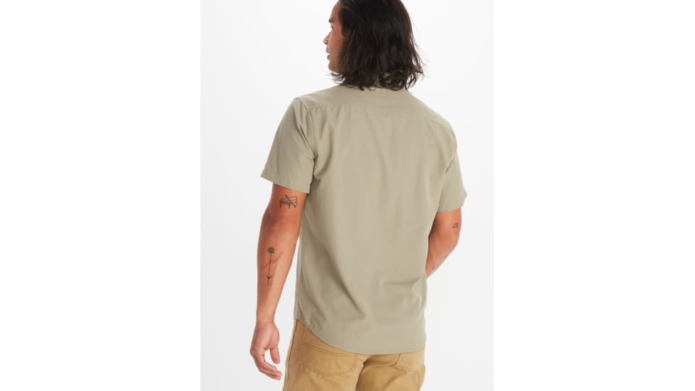 Marmot Aerobora Short Sleeve Top - Mens, Vetiver, Small, M14116-21543-S