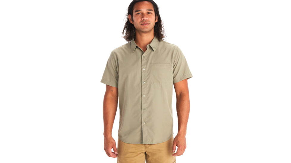 Marmot Aerobora Short Sleeve Top - Men's, Vetiver, Medium, M14116-21543-M