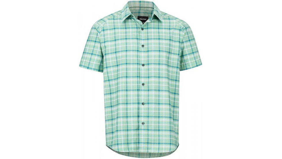 Marmot Agrozonda Short Sleeve Shirt - Mens, Pond Green, 2XL, 42190-4570-XXL