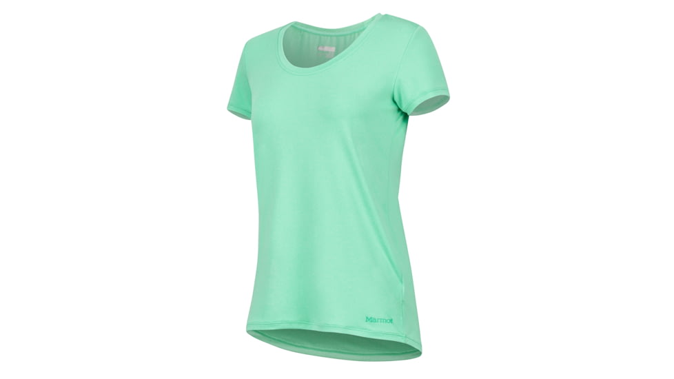 Marmot All Around Tee Short Sleeve - Womens, Double Mint, Extra Small, 56450-4839-XS