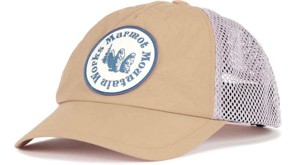 Marmot Alpine Soft Mesh Trucker Hat, Light Oak, S/M, M14315-22264S/M