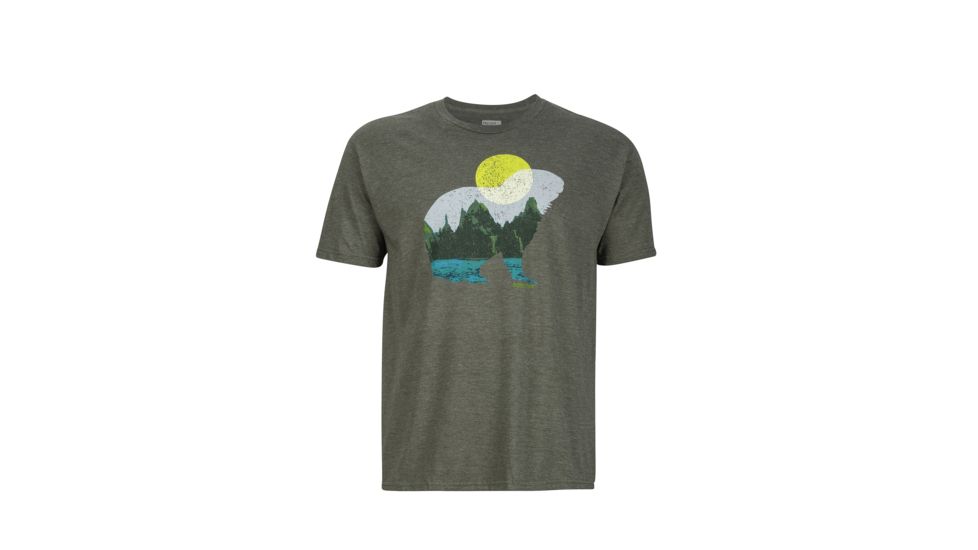 Marmot Alpine Zone Short Sleeve Tee - Men's, Olive Heather, 2XL 43170-4480-XXL
