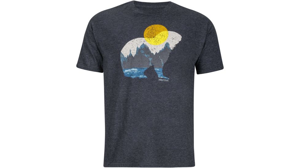Marmot Alpine Zone Short Sleeve Tee - Men's-Charcoal Heather-Medium