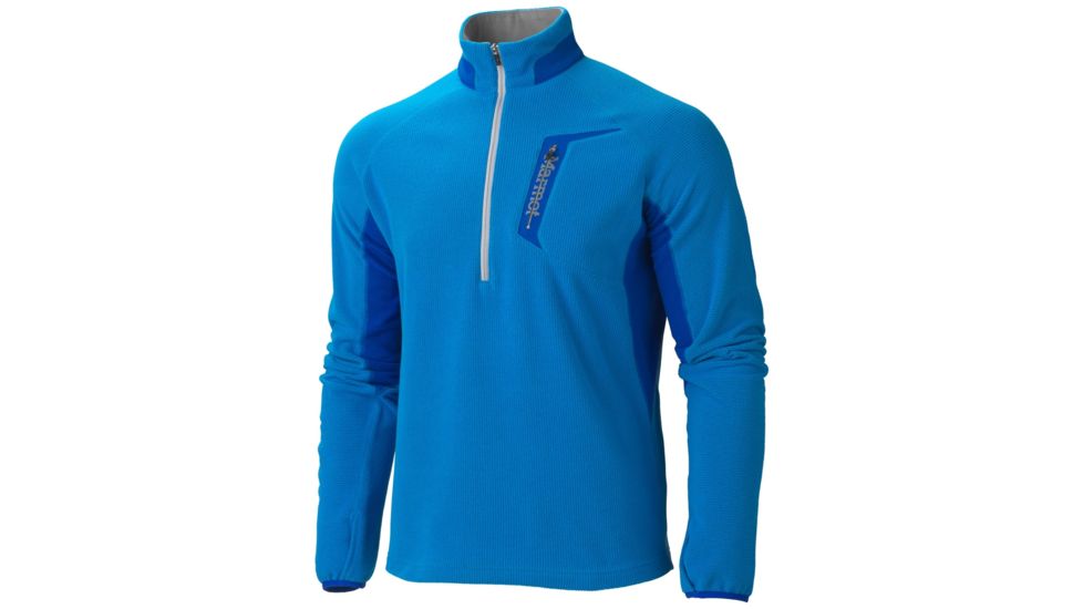 Marmot Alpinist Half Zip - Men's-Cobalt Blue/Bright Navy-Small