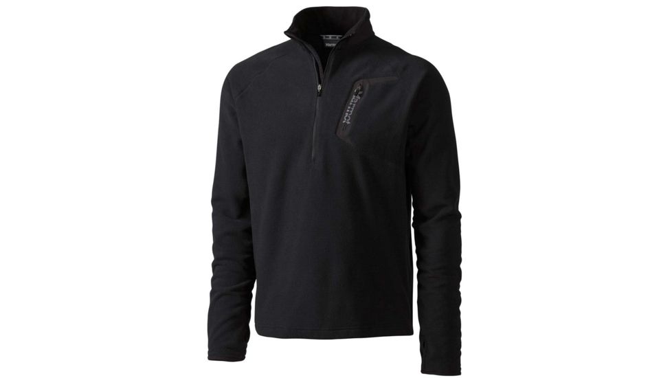 Alpinist Half Zip - Mens-Black-Small