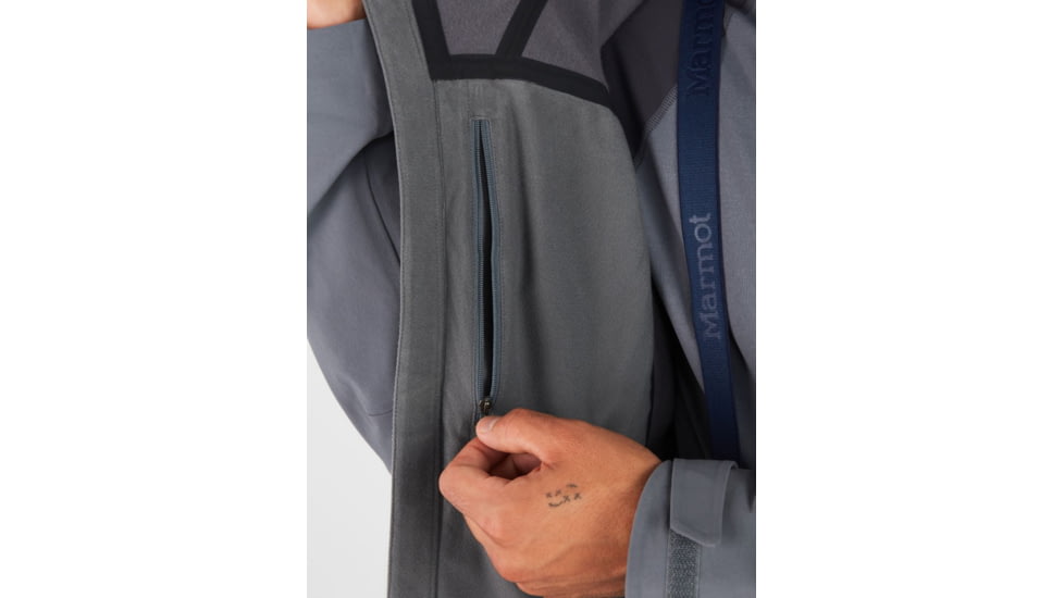 Marmot Alsek Hoody - Mens, Steel Onyx, Small, 11360-1515-S