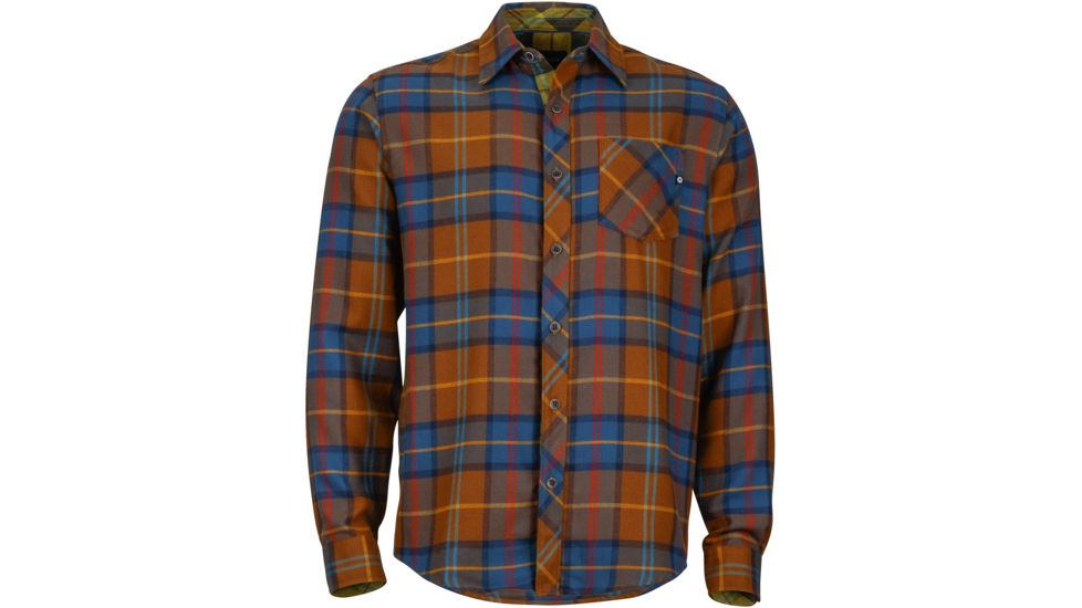 Marmot Anderson Flannel Long Sleeve - Men's-Coffee-Small