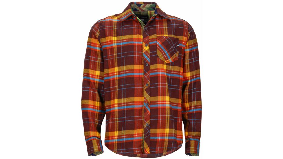 Marmot Anderson Flannel Long Sleeve - Men's-Red Night-Small
