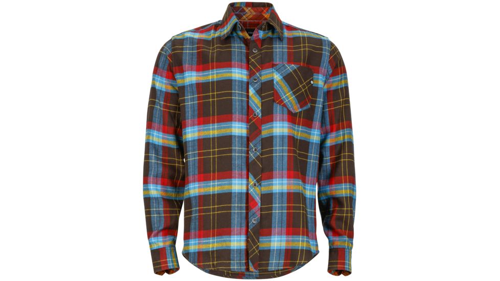 Marmot Anderson Flannel Long Sleeve - Men's-Rich Brown Clearance-Small