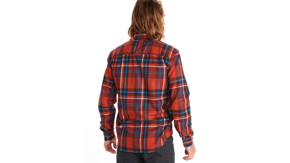 Marmot Anderson Lightweight Flannel - Men's, Small, Burgundy, 44520-6995-S