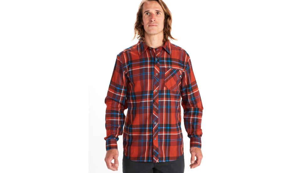 Marmot Anderson Lightweight Flannel - Men's, Medium, Burgundy, 44520-6995-M