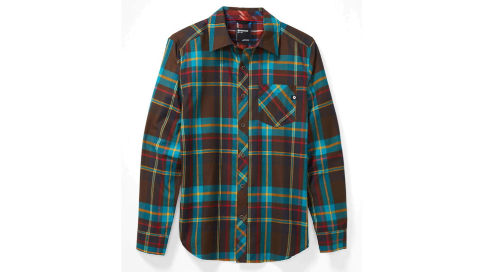 Marmot Anderson Lightweight Flannel - Men's, Large, Dark Brown, 44520-7521-L