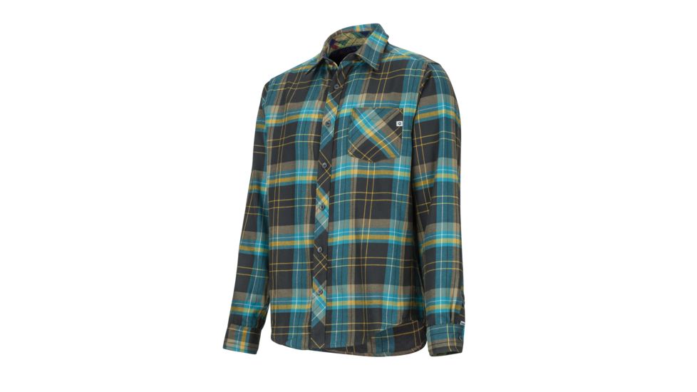 Marmot Anderson Lightweight Flannel - Men's, Small, Dark Coal, 44520-1137-S