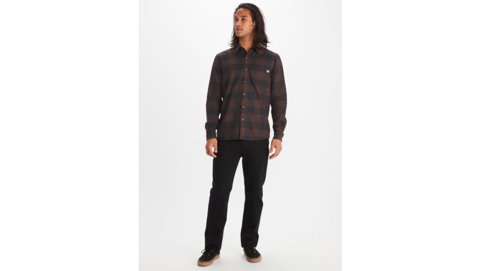 Marmot Anderson Lightweight Flannel - Men's, Large, Dark Coffee, M13559-7143-L