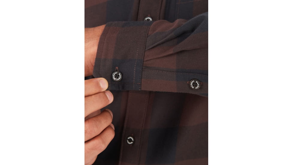 Marmot Anderson Lightweight Flannel - Men's, Large, Dark Coffee, M13559-7143-L