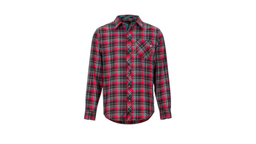Marmot Anderson Lightweight Flannel - Men's, Small, Team Red, 44520-6278-S