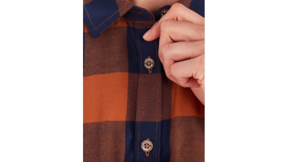 Marmot Anderson Lightweight Flannel Tunic - Womens, Arctic Navy/Copper, Medium, M10486-20535-M