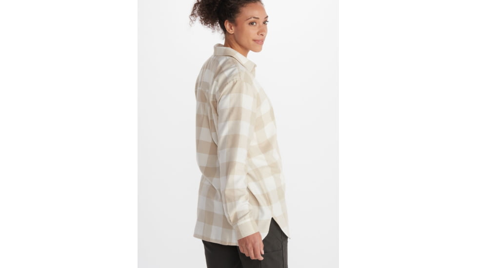 Marmot Anderson Lightweight Flannel Tunic - Womens, Papyrus/Pebble, Large, M10486-20536-L