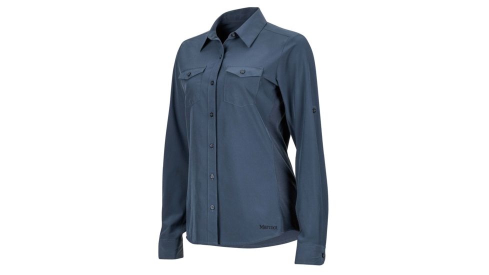 Marmot Annika Long Sleeve Shirt - Womens, Dark Steel, Extra Small 56300-1132-XS