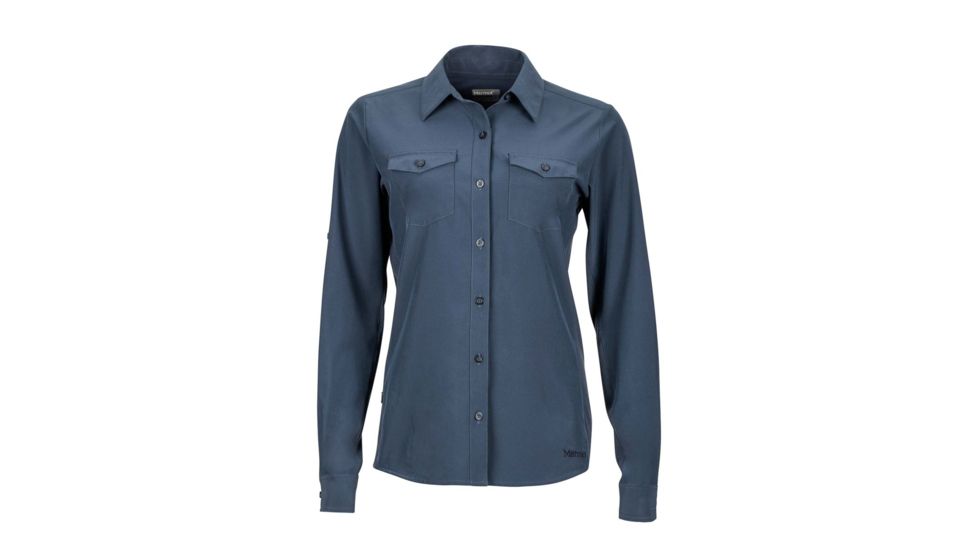 Marmot Annika Long Sleeve Shirt - Womens, Dark Steel, Extra Small 56300-1132-XS