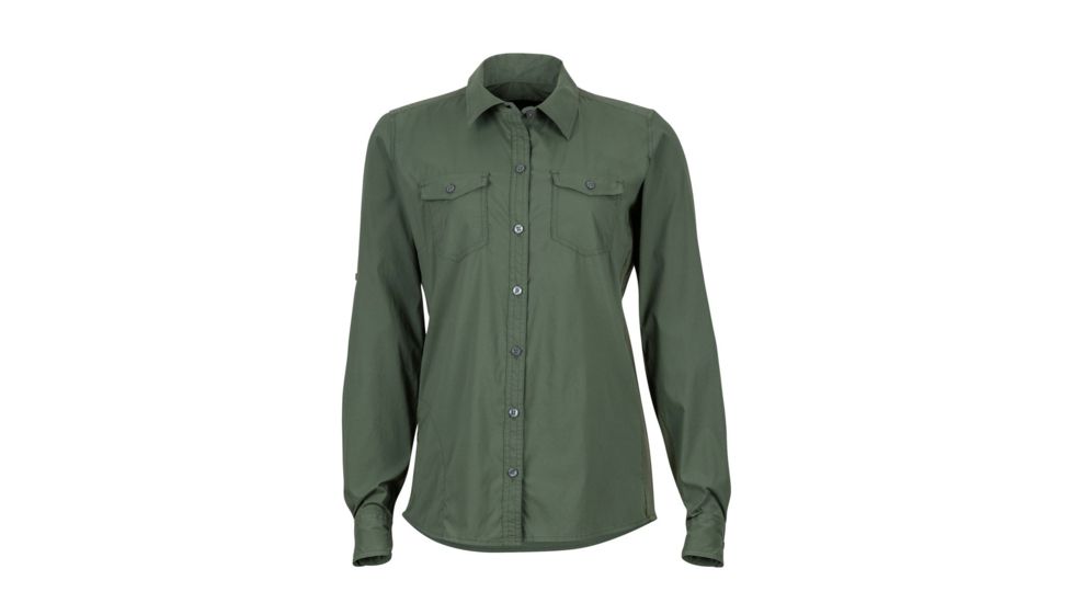 Marmot Annika Long Sleeve Shirt - Womens, Crocodile, Small 56300-4764-S