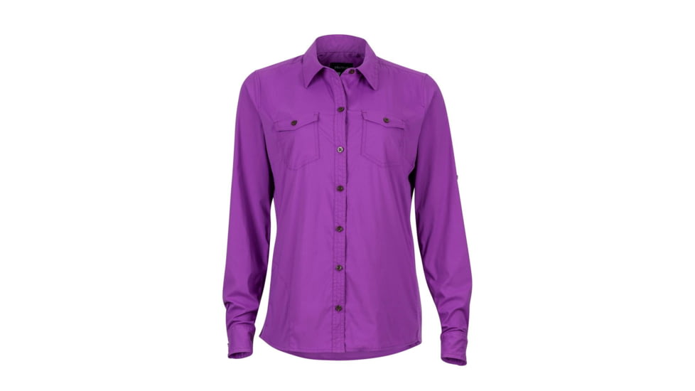 Marmot Annika Long Sleeve Shirt - Womens, Bright Violet, Extra Small 56300-6238-XS