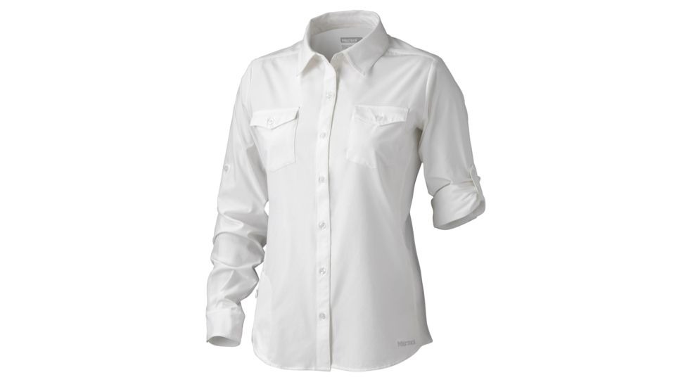 Marmot Annika Long Sleeve Top - Womens, White, Small, 56300-080-S