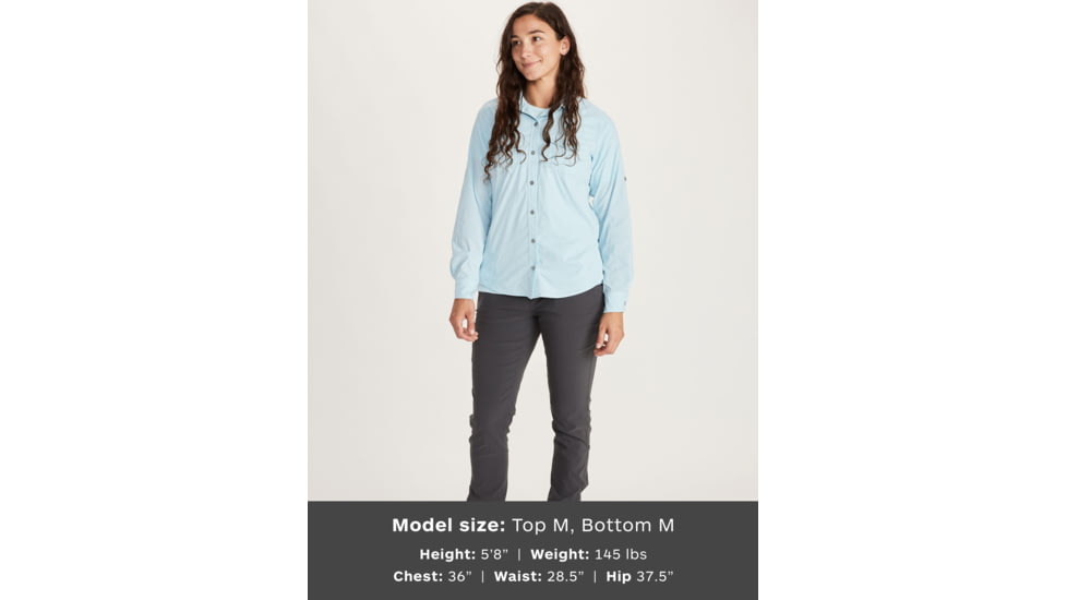 Marmot Annika Long Sleeve Top - Womens, Corydalis Blue, Medium, 56300-3134-M