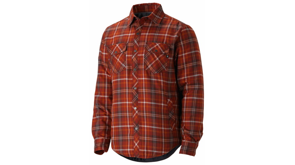 Marmot Arches Insulated Long Sleeve Flannel - Men's-Brick-Large