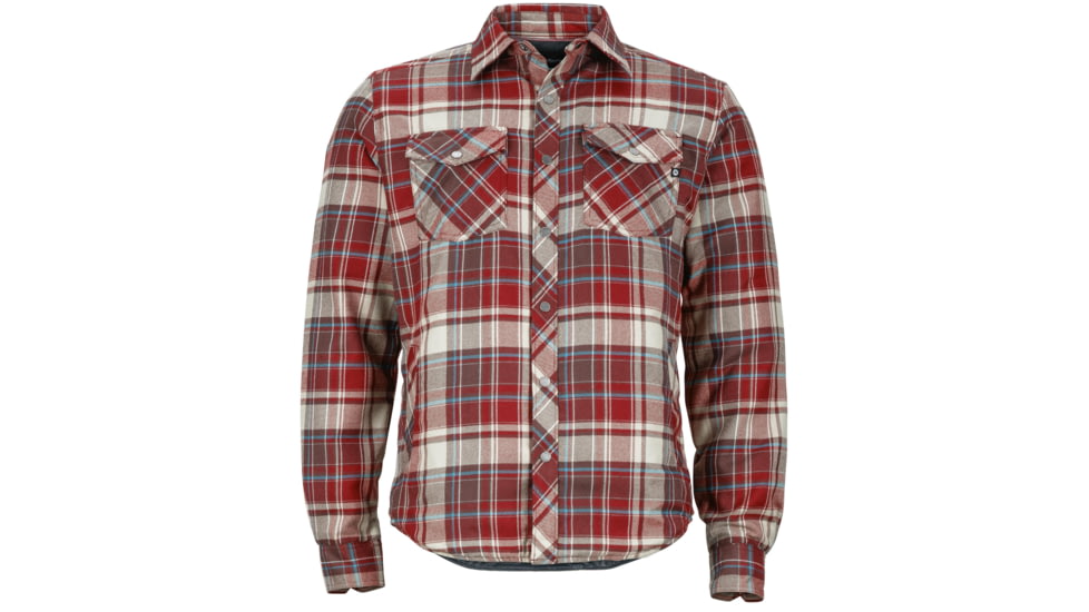 Marmot Arches Insulated Long Sleeve Flannel - Men's-True Brick-Large