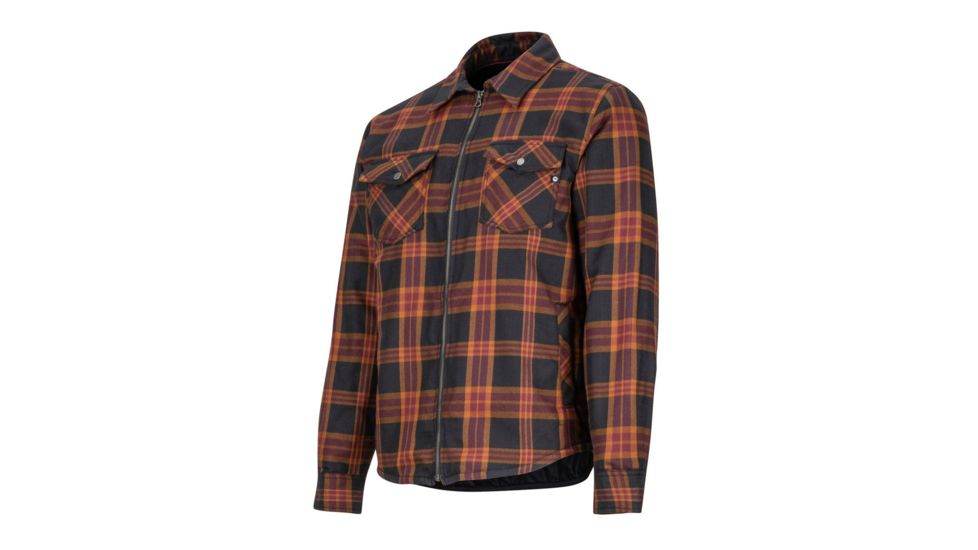 Marmot Arches Insulated Long Sleeve Flannel Shirt - Mens, Black, M, 43830-001-M