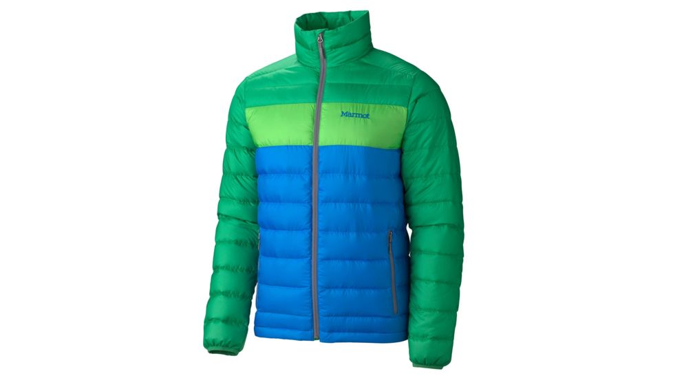 Marmot Ares Jacket - Men's, Green Lime/Navy, Small