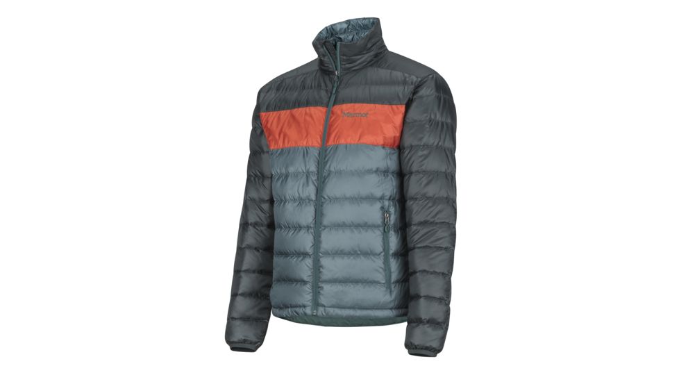 Marmot Ares Jacket - Men's, Mallard Green/Orange Haze, Large, 71260-4908-L
