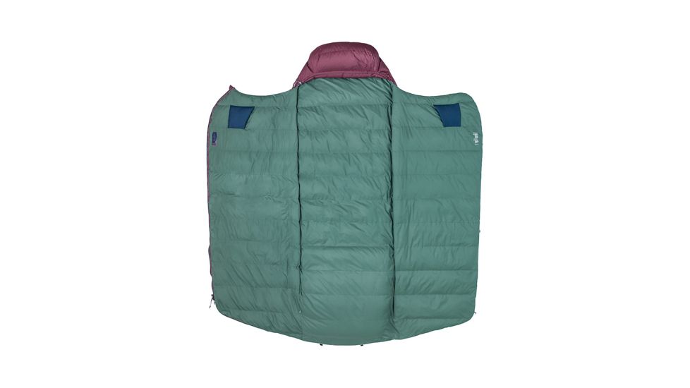 Marmot Argon 25 Sleeping Bag, Burgundy/Total Eclipse, Short, Left Zip, 29360-7408-LZ