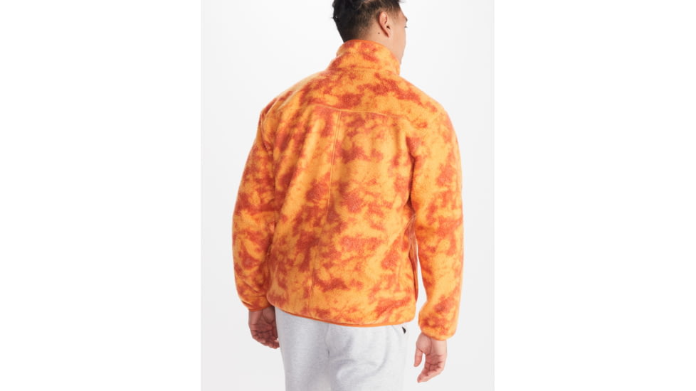 Marmot Aros Printed Fleece Jacket - Mens, Tangelo Ice Dye, Medium, M14920-22399-M