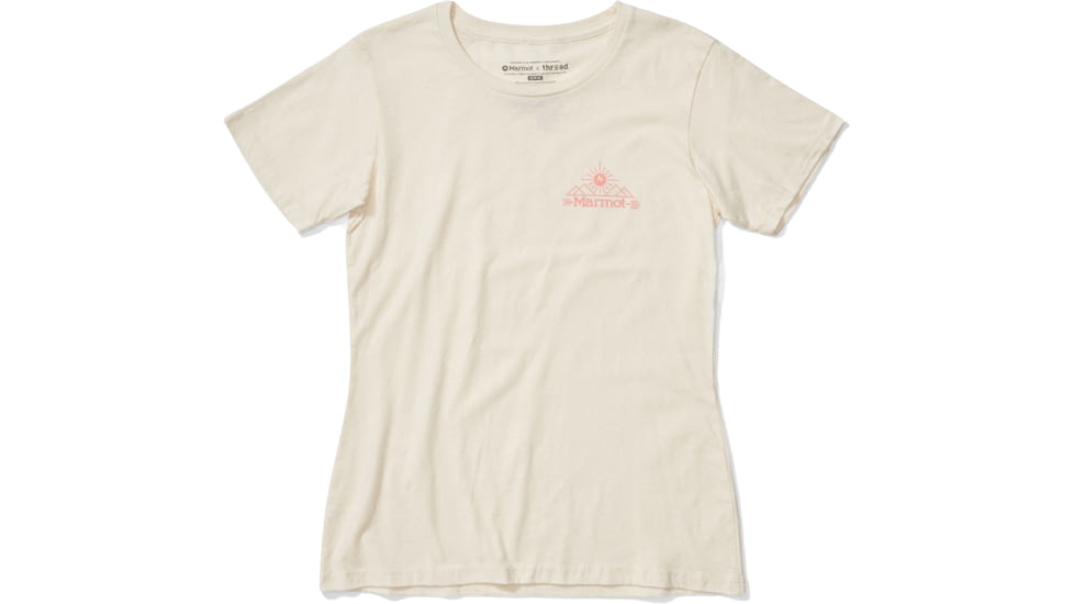 Marmot Arrow Short Sleeve T-Shirt - Womens, Turtledove Heather, Large, 46480-3069-L