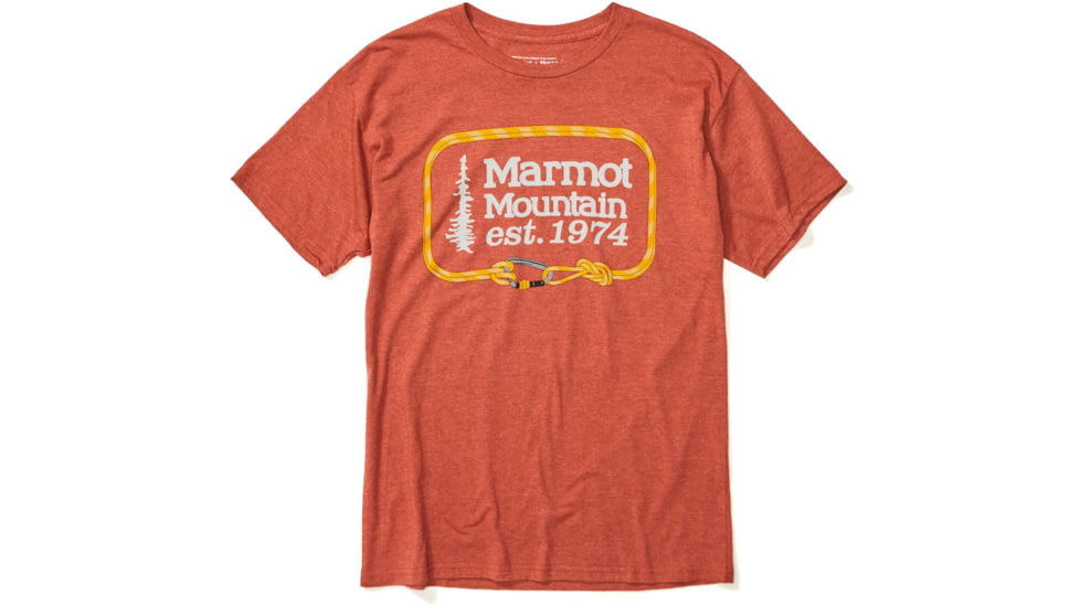 Marmot Ascender Short Sleeve T-Shirt - Men's, Picante Heather, Medium, 41480-7380-M