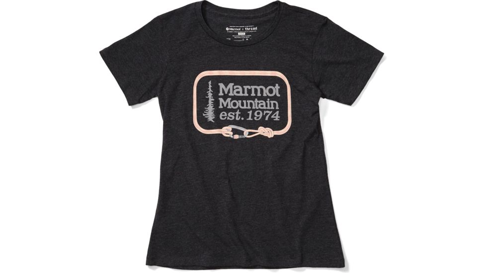 Marmot Ascender Short Sleeve T-Shirt - Womens, Charcoal Heather, Medium, 46490-1204-M