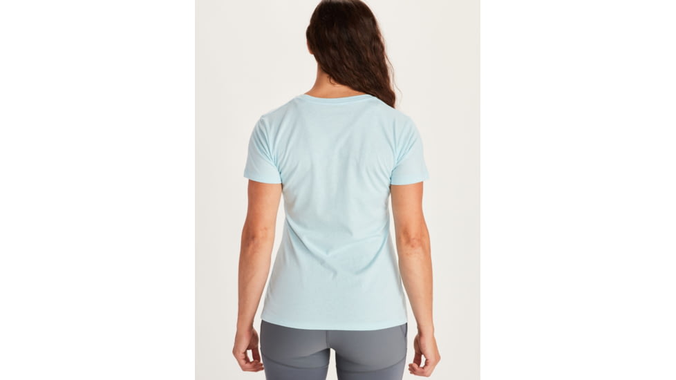 Marmot Ascender Short Sleeve T-Shirt - Womens, Corydalis Blue Heather, Large, 46490-3133-L