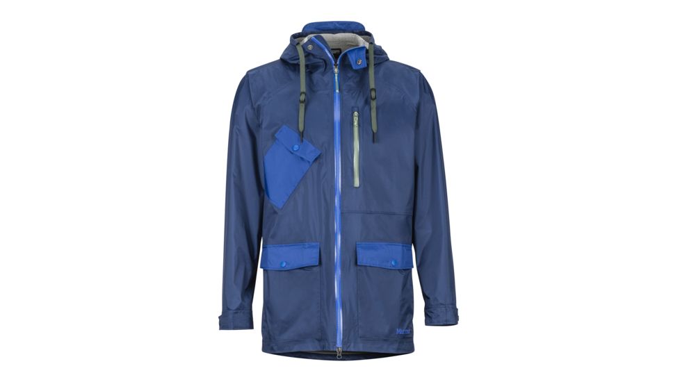 Marmot Ashbury PreCip Eco Jacket - Mens, Arctic Navy/Surf, Small, 31650-3892-S
