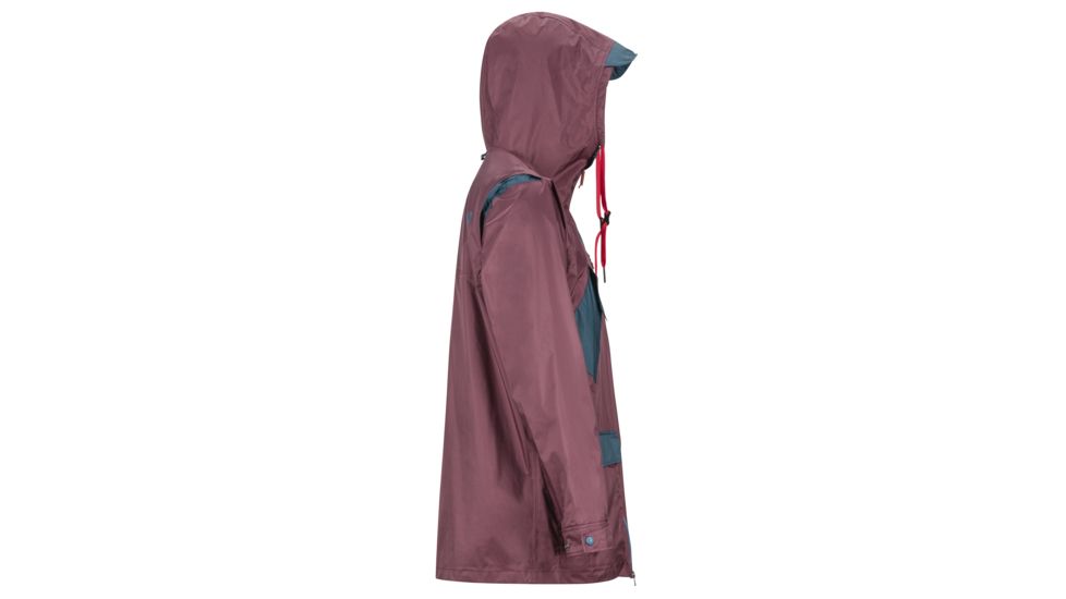 Marmot Ashbury PreCip Eco Jacket - Mens, Burgundy/Denim, Extra Large, 31650-5593-XL