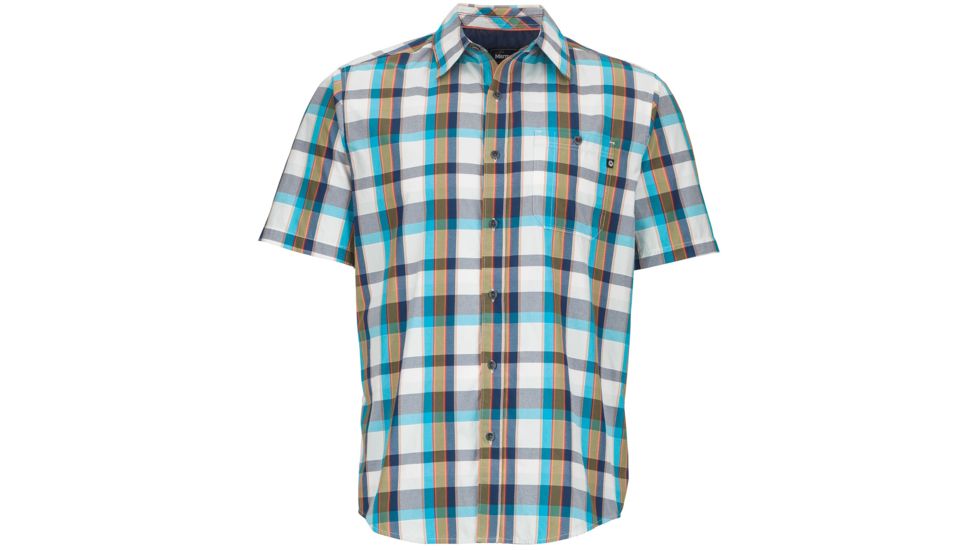 Marmot Asheboro Short Sleeve Shirt - Men's-Stellar Blue-Small