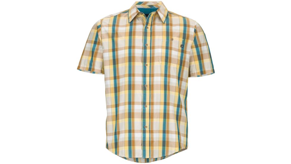 Asheboro Short Sleeve Shirt - Mens-Yellow Light-Small